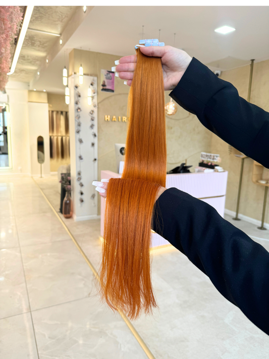 #COPPER STANDARD RUSSISCHE TAPE EXTENSIONS GLATT ♡