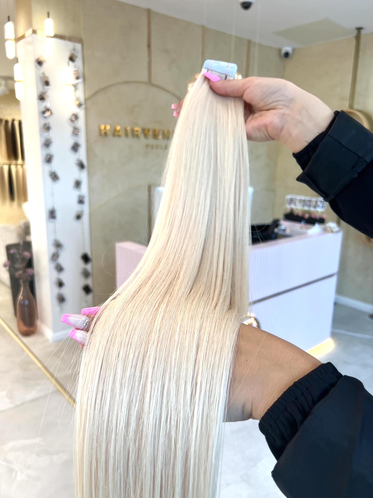 #PEARL WHITE STANDARD RUSSISCHE TAPE EXTENSIONS ♡