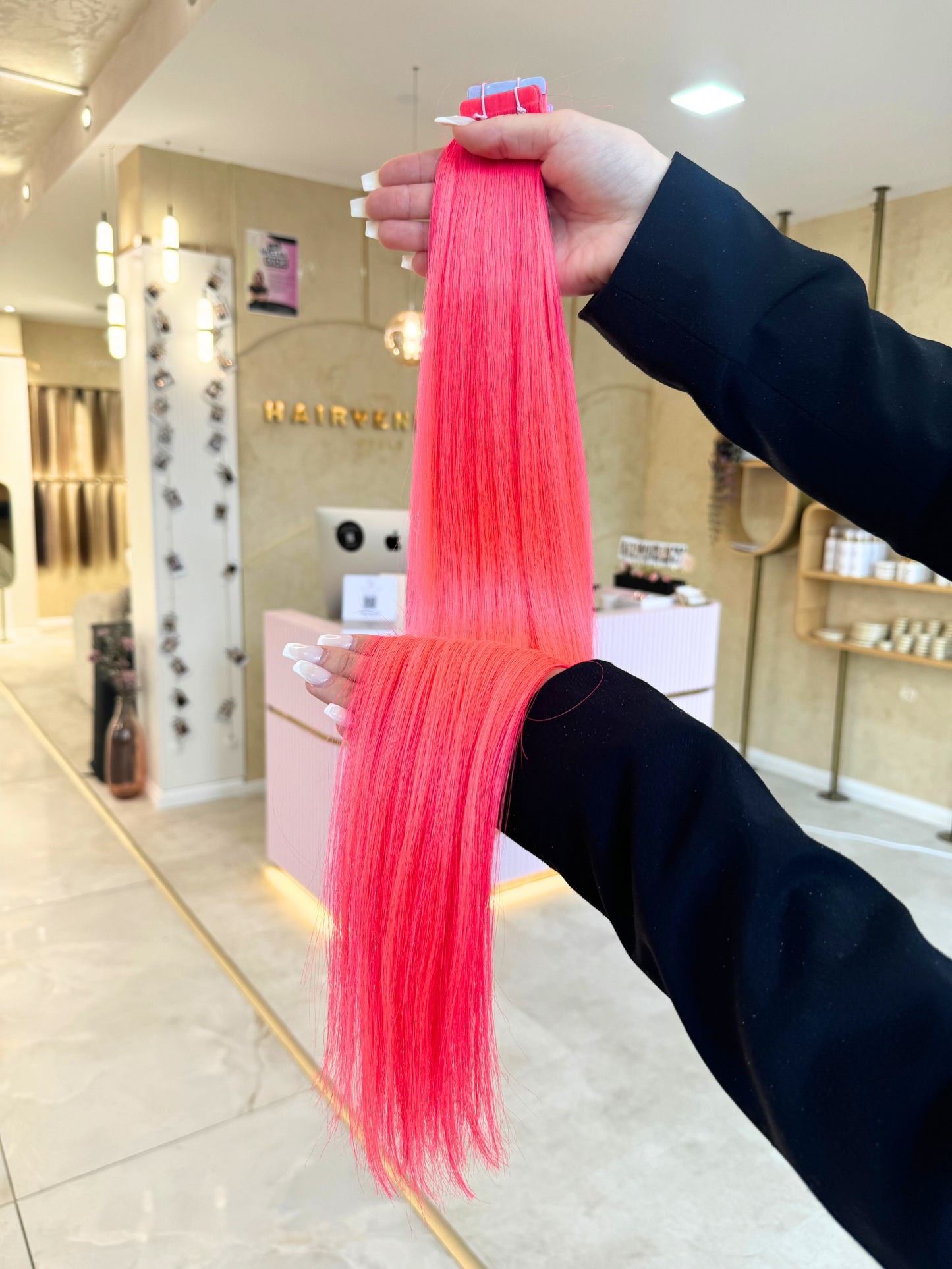 #PINK STANDARD RUSSISCHE TAPE EXTENSIONS GLATT ♡