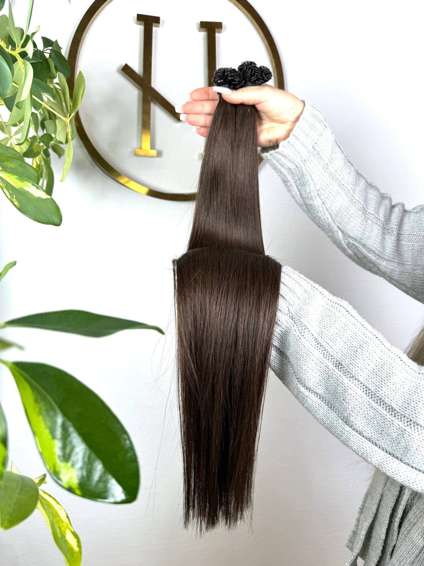 #2A KERATIN BONDINGS ASCHBRAUN 65CM ♡