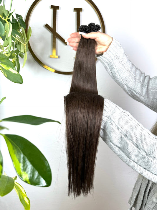 #2A ASCHBRAUNE  US WELLIGE KERATIN BONDINGS ASCHBRAUN 65CM ♡