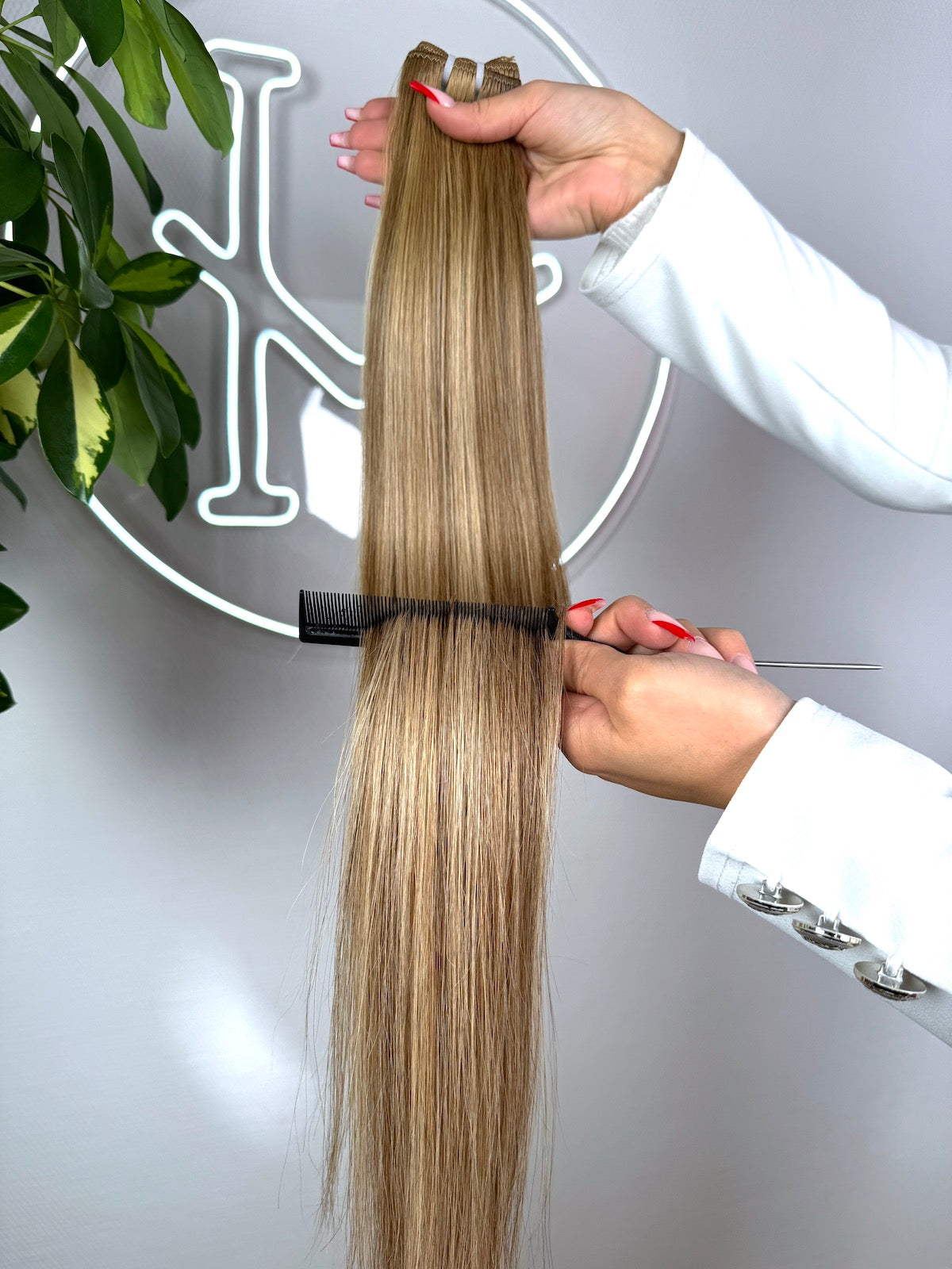 #4/27T24 US WELLIGE TRESSEN CLASSIC ECHTHAAR  65CM ♡