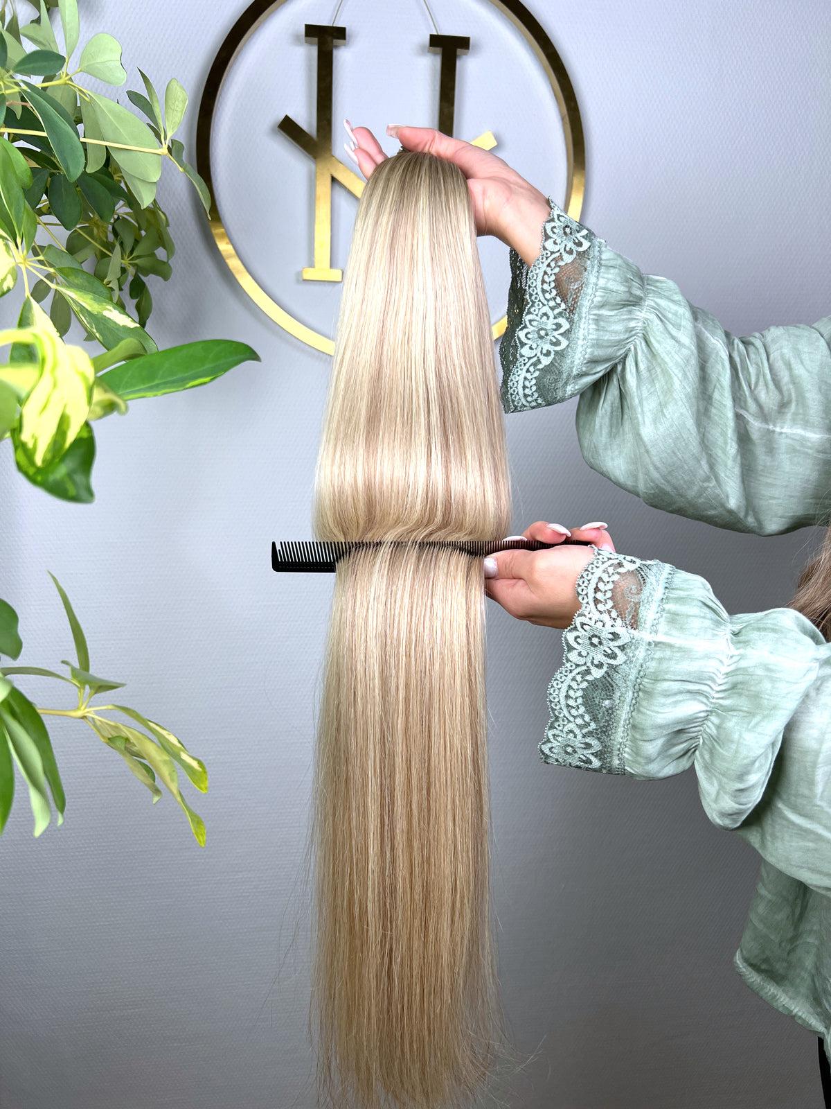 #SOFT BLOND BALAYAGE US WELLIGE BONDINGS 85CM ♡