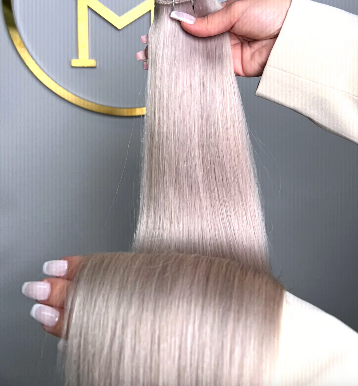 INVISIBLE TRESSEN #SNOWY RU GLATT