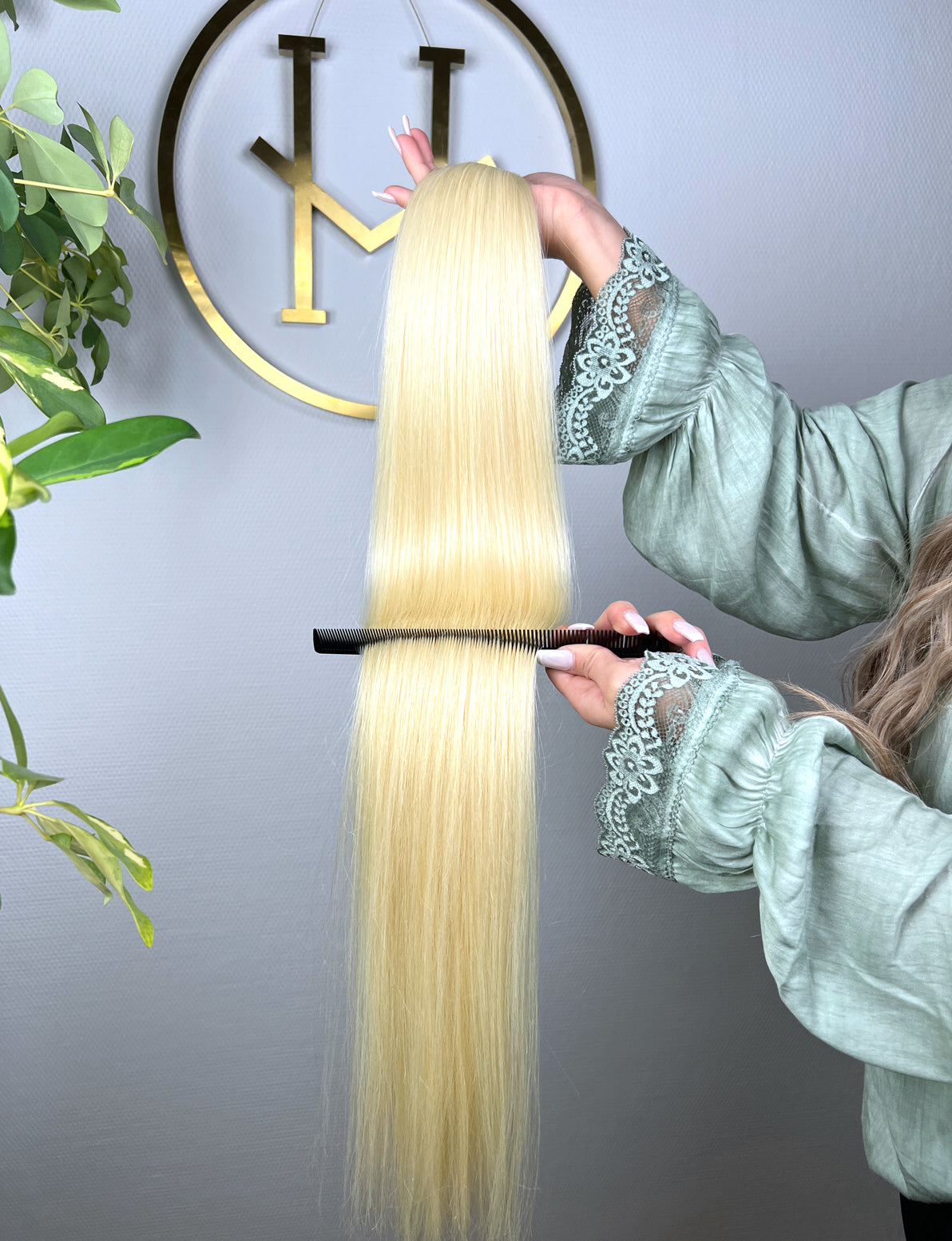 #60 PLATIN US WELLIGE BONDINGS 85CM ♡