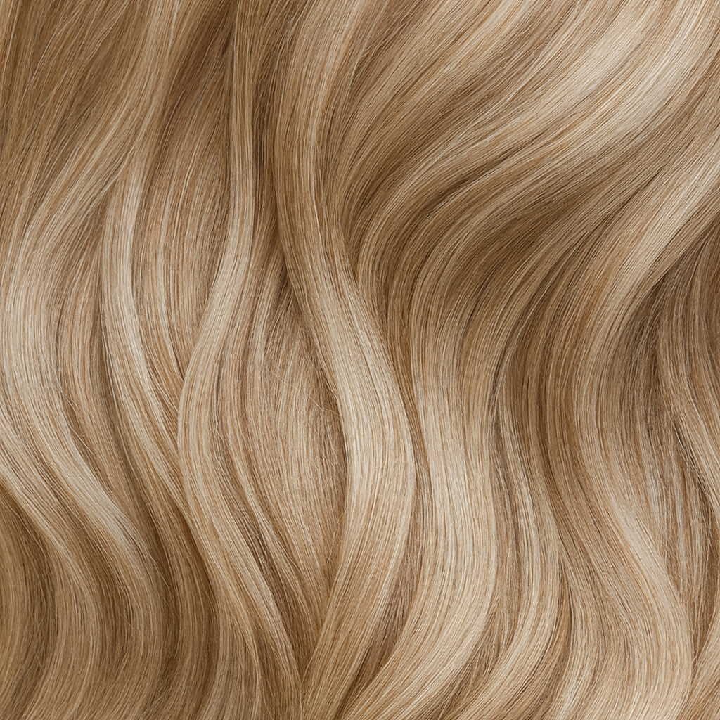 #DIRTY BLOND - INVISIBLE CLIP EXTENSIONS - DUNKELBLOND GOLD ♡