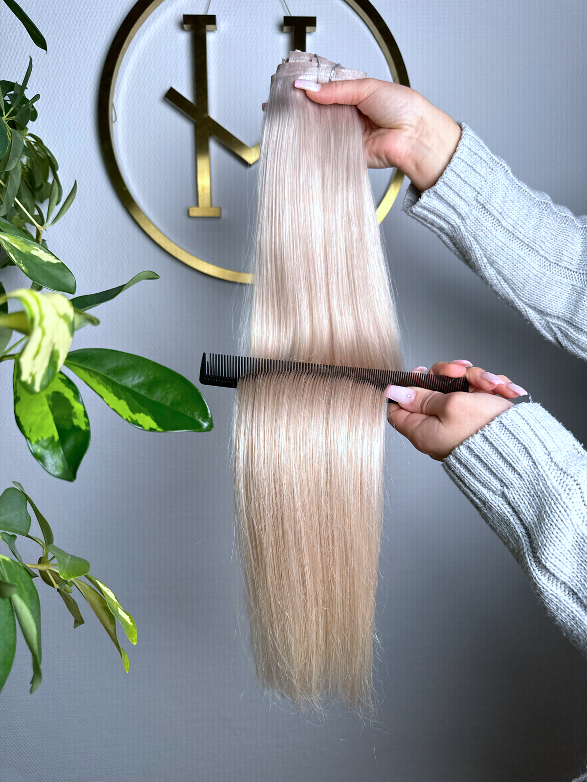 #SHINY - INVISIBLE CLIP EXTENSIONS 225G - LICHTBLOND ASCH ♡