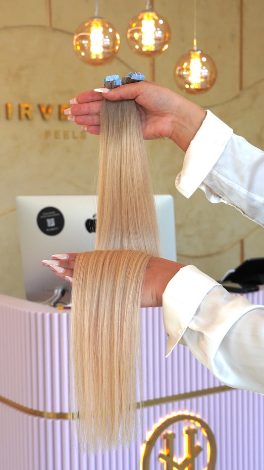 #DESERT MINI TAPE EXTENSIONS OMBRE RU GLATT ♡
