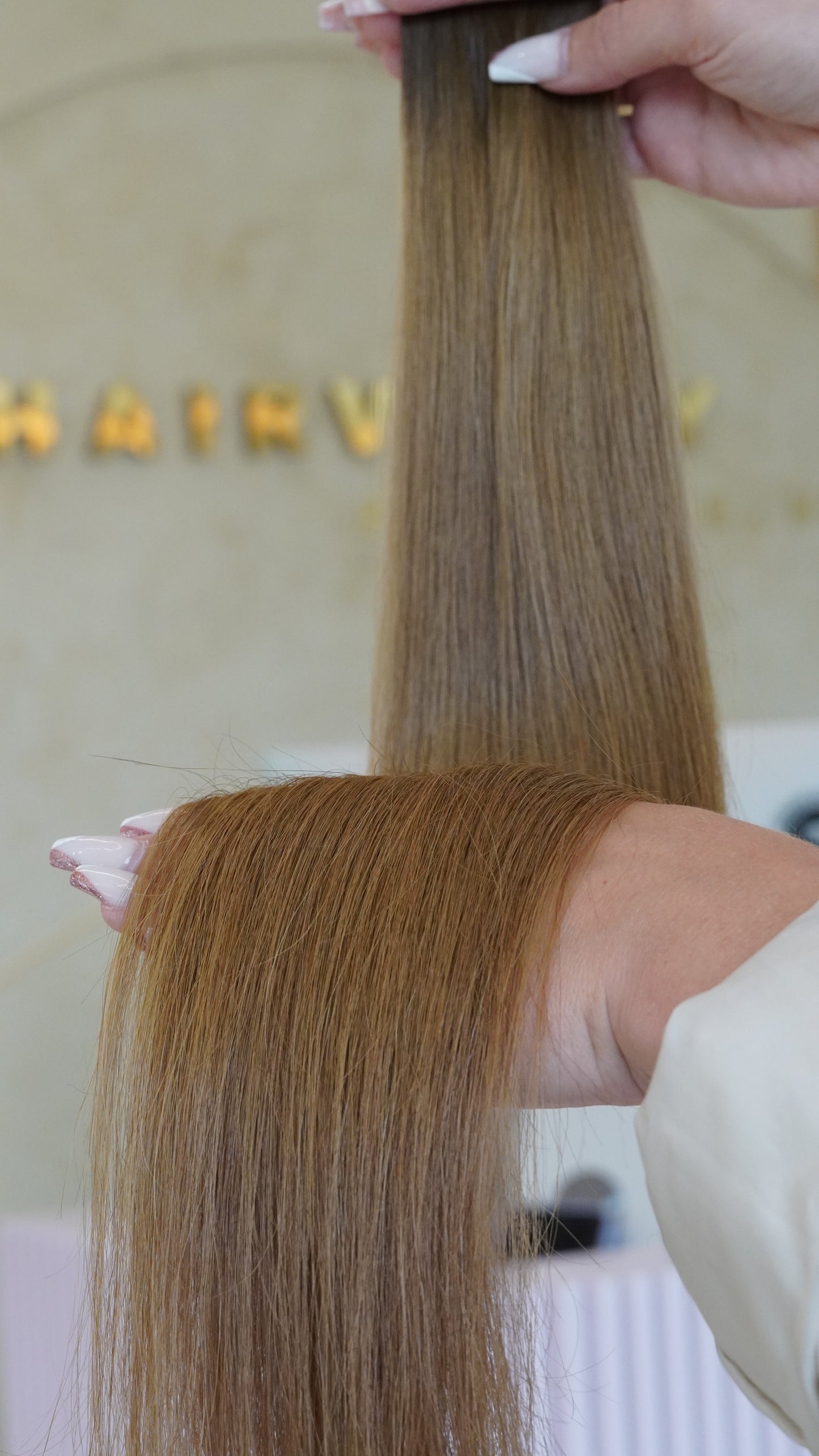 INVISIBLE TRESSEN #BUTTERSCOTCH RU GLATT