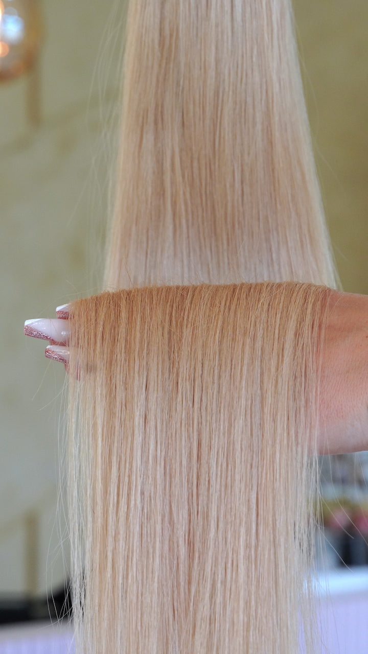 #BEACH BLOND RUSSISCHE BONDINGS GLATT 1G