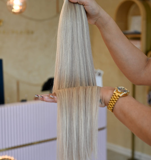 #BUTTER CREAM GENIUS WEFT RUSSISCHES GLATTES HAAR  60CM ♡