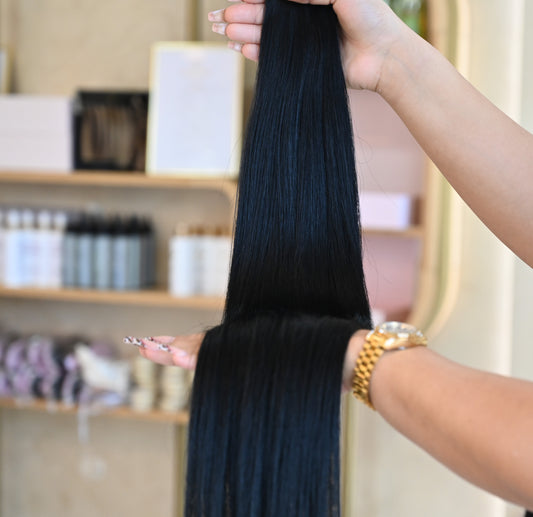 #EBONY GENIUS WEFT RUSSISCHES GLATTES HAAR  60CM ♡