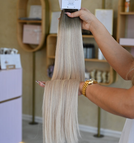 #COOL TONED GENIUS WEFT RUSSISCHES GLATTES HAAR  60CM ♡