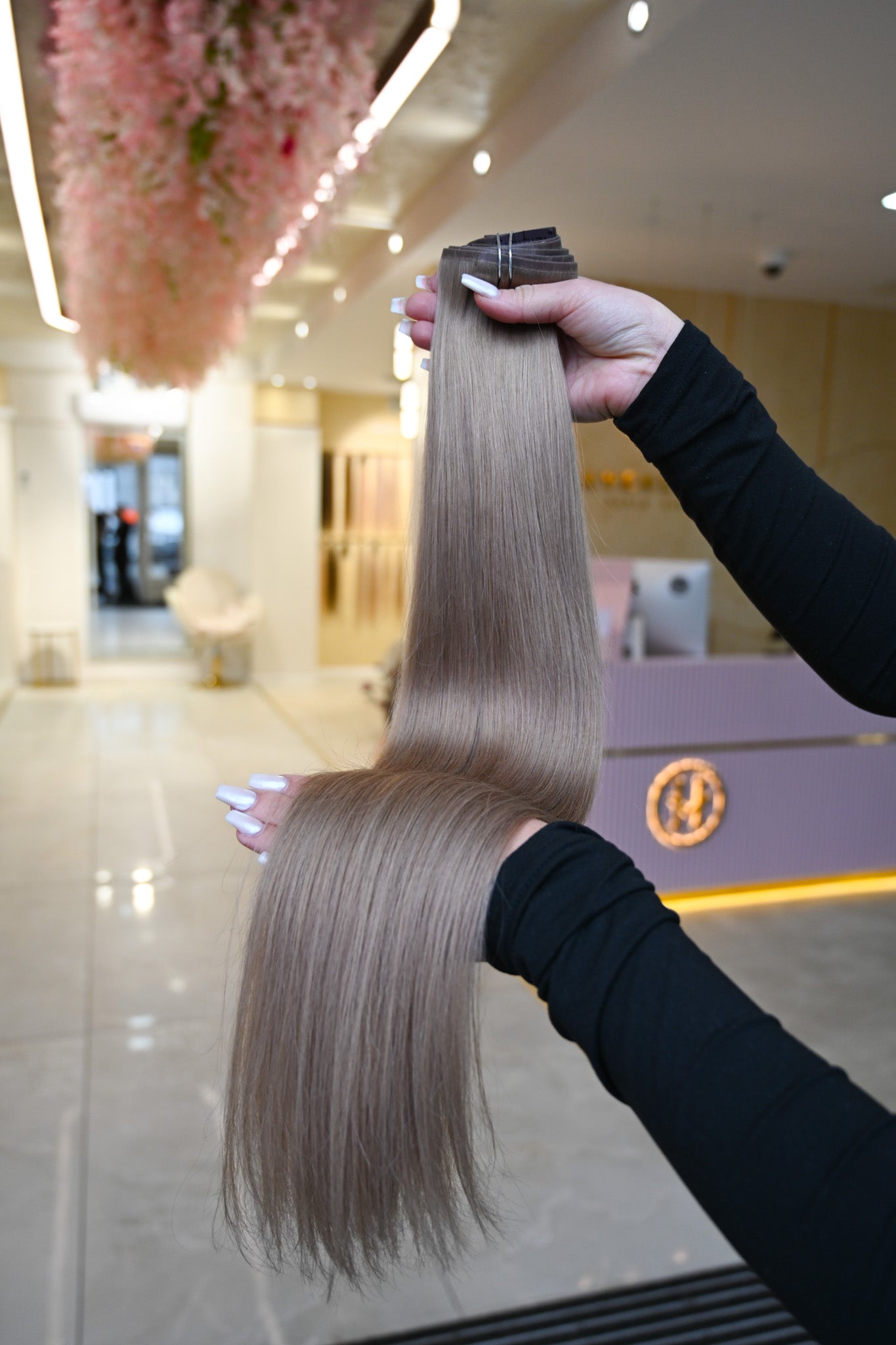 #DIRTY BLOND - INVISIBLE CLIP EXTENSIONS 225G - DUNKELBLOND GOLD ♡