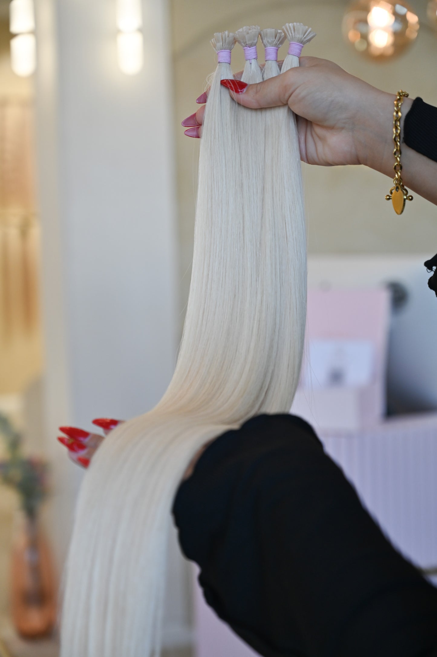 #PEARL WHITE RUSSISCHE BONDINGS GLATT 1G