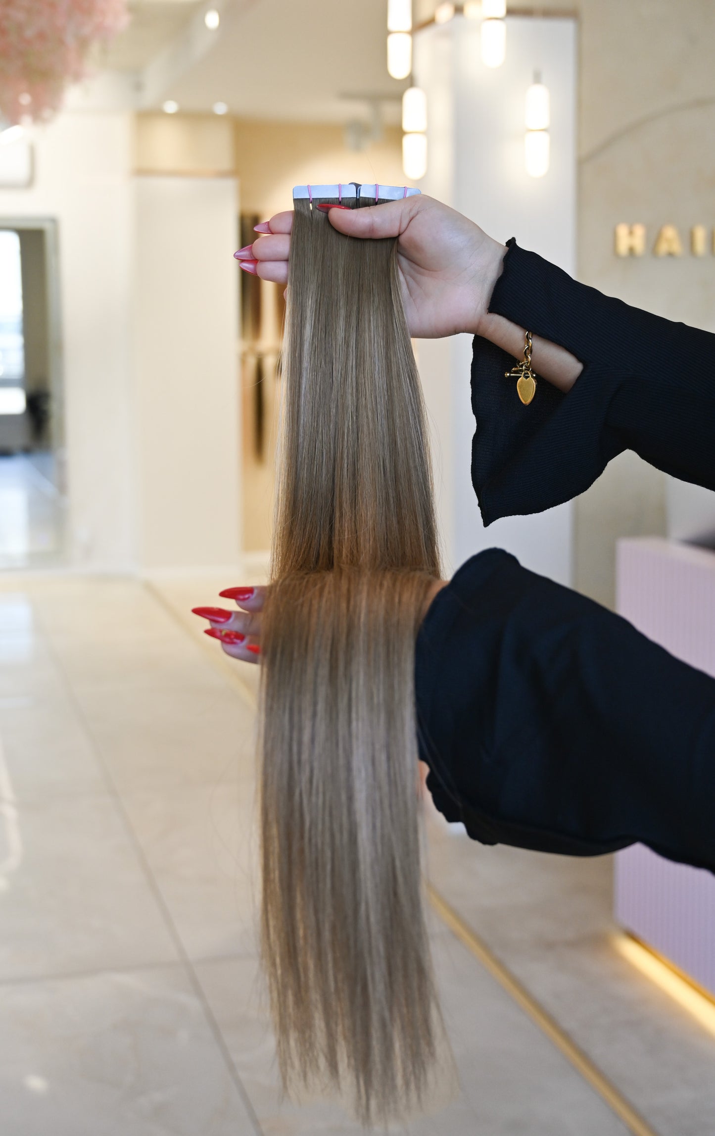 #CARAMEL FUDGE STANDARD RUSSISCHE TAPE EXTENSIONS GLATT ♡