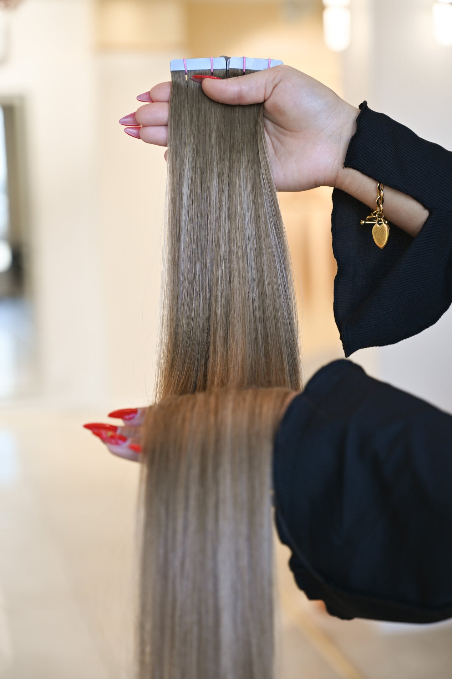 #CARAMEL FUDGE STANDARD RUSSISCHE TAPE EXTENSIONS GLATT ♡