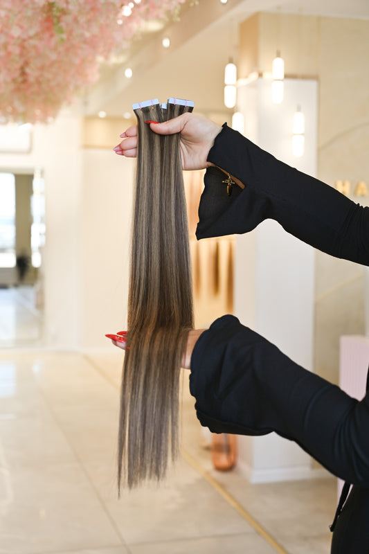 #MOCHAMELT STANDARD RUSSISCHE TAPE EXTENSIONS GLATT ♡