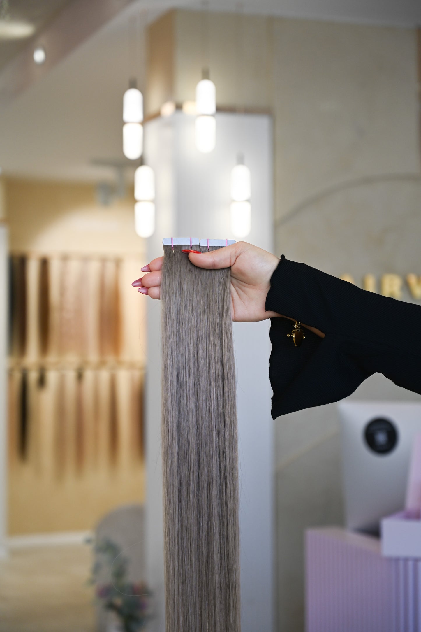 #CAPPUCCINO STANDARD RUSSISCHE TAPE EXTENSIONS GLATT ♡