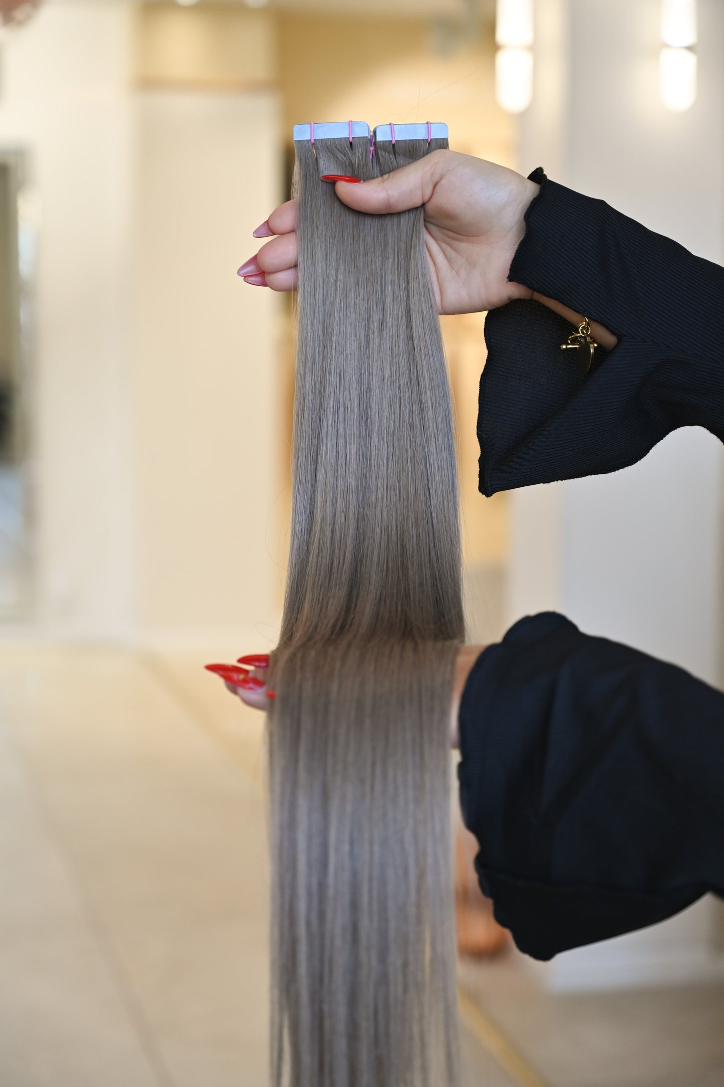 #CAPPUCCINO STANDARD RUSSISCHE TAPE EXTENSIONS GLATT ♡