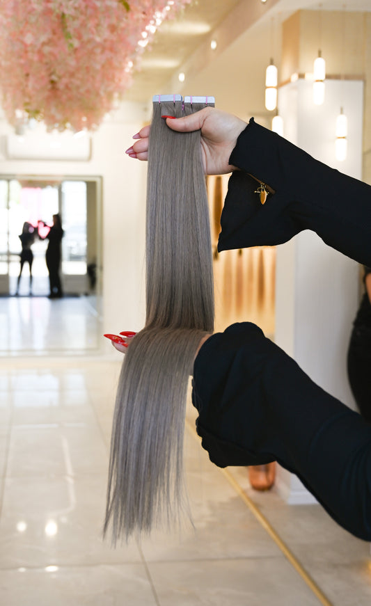 #CAPPUCCINO STANDARD RUSSISCHE TAPE EXTENSIONS GLATT ♡