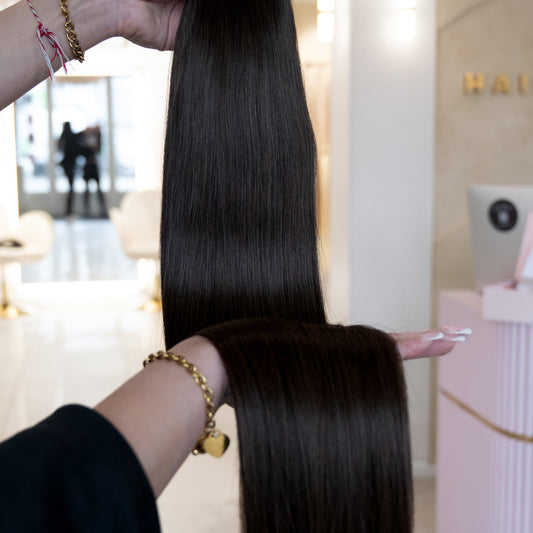 #NATURAL US WELLIGE TRESSEN ECHTHAAR GENIUS WEFT EXTENSIONS♡