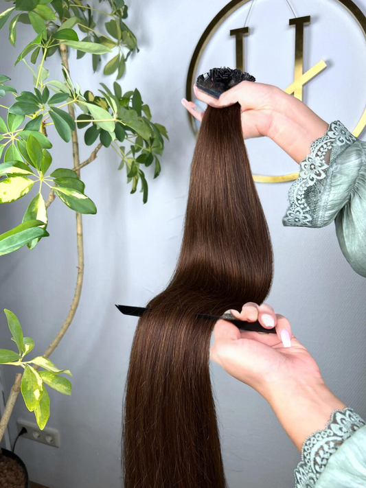 #2  SCHOKOBRAUN US WELLIGE KERATIN BONDINGS 65CM SCHOKOBRAUN ♡