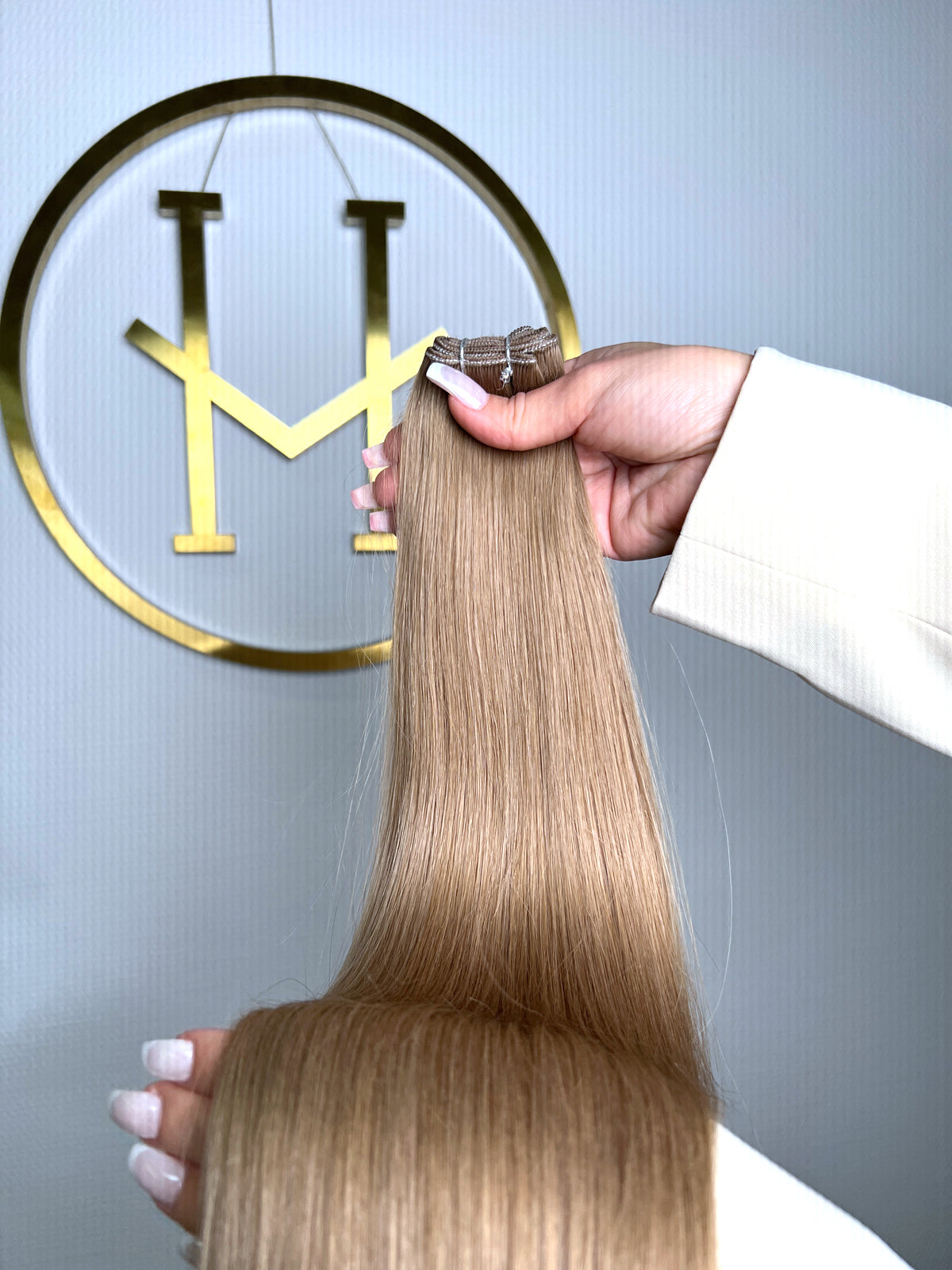 TRESSEN #DIRTY BLOND DUNKELBLOND GOLD ♡
