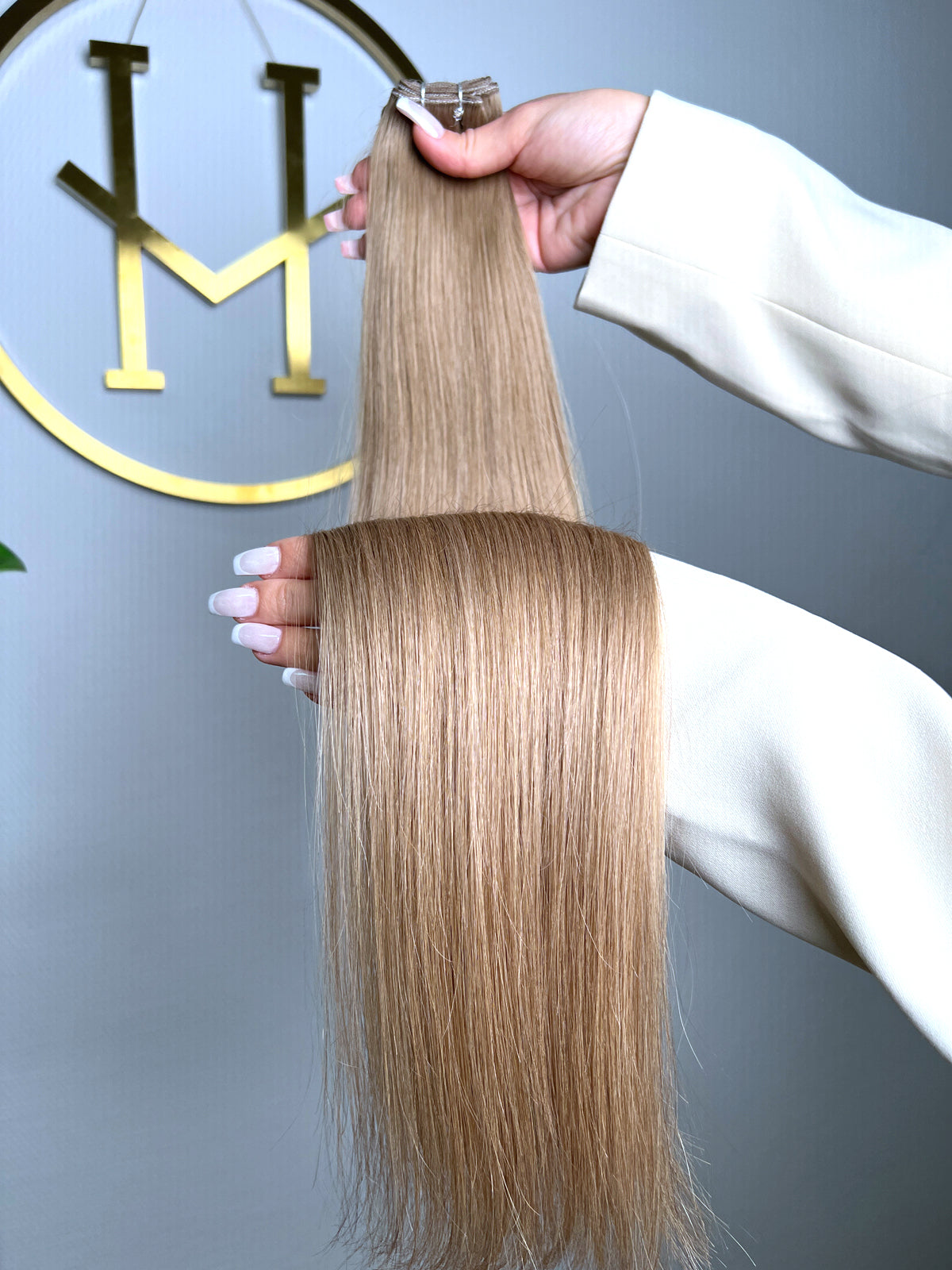 TRESSEN #DIRTY BLOND DUNKELBLOND GOLD ♡