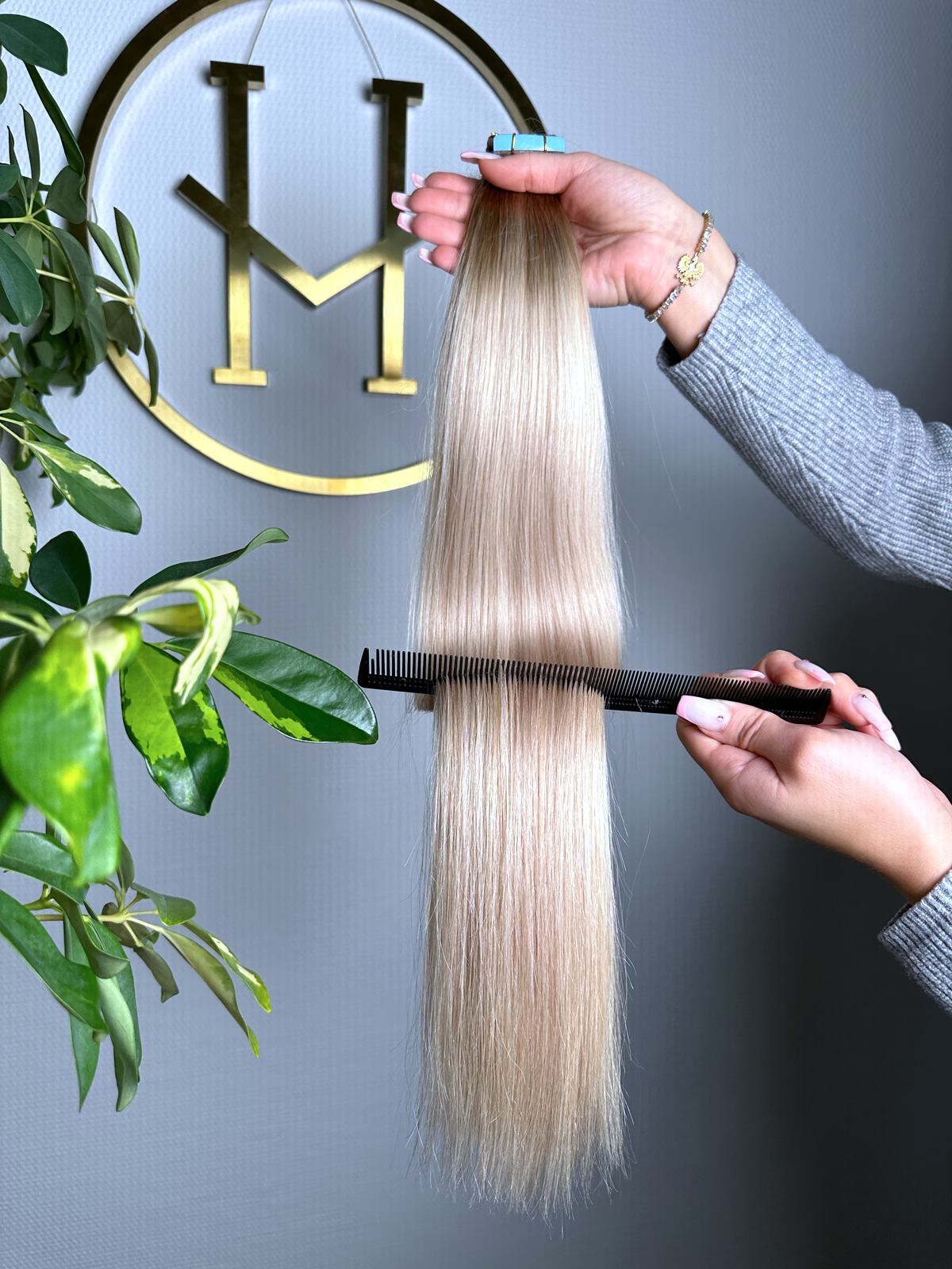 #SOFT BLOND BALAYAGE ASCHBLOND TAPE EXTENSIONS 65CM ♡