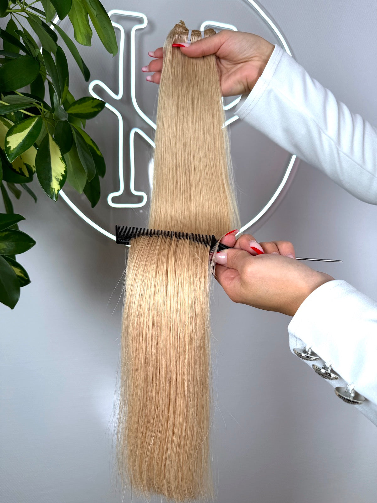 #24A SANDBLONDE US WELLIGE TRESSEN CLASSIC ECHTHAAR  65CM ♡