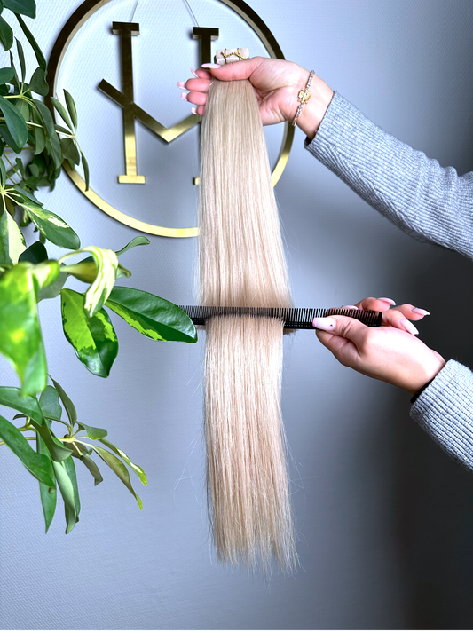 #SILVER ASCHBLONDE US WELLIGE 55CM TAPE EXTESNIONS