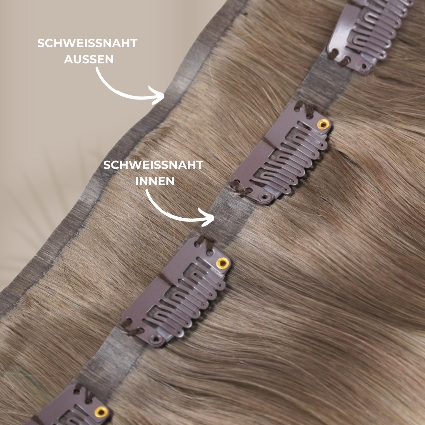 #EBONY - INVISIBLE CLIP EXTENSIONS - TIEFSCHWARZ ♡