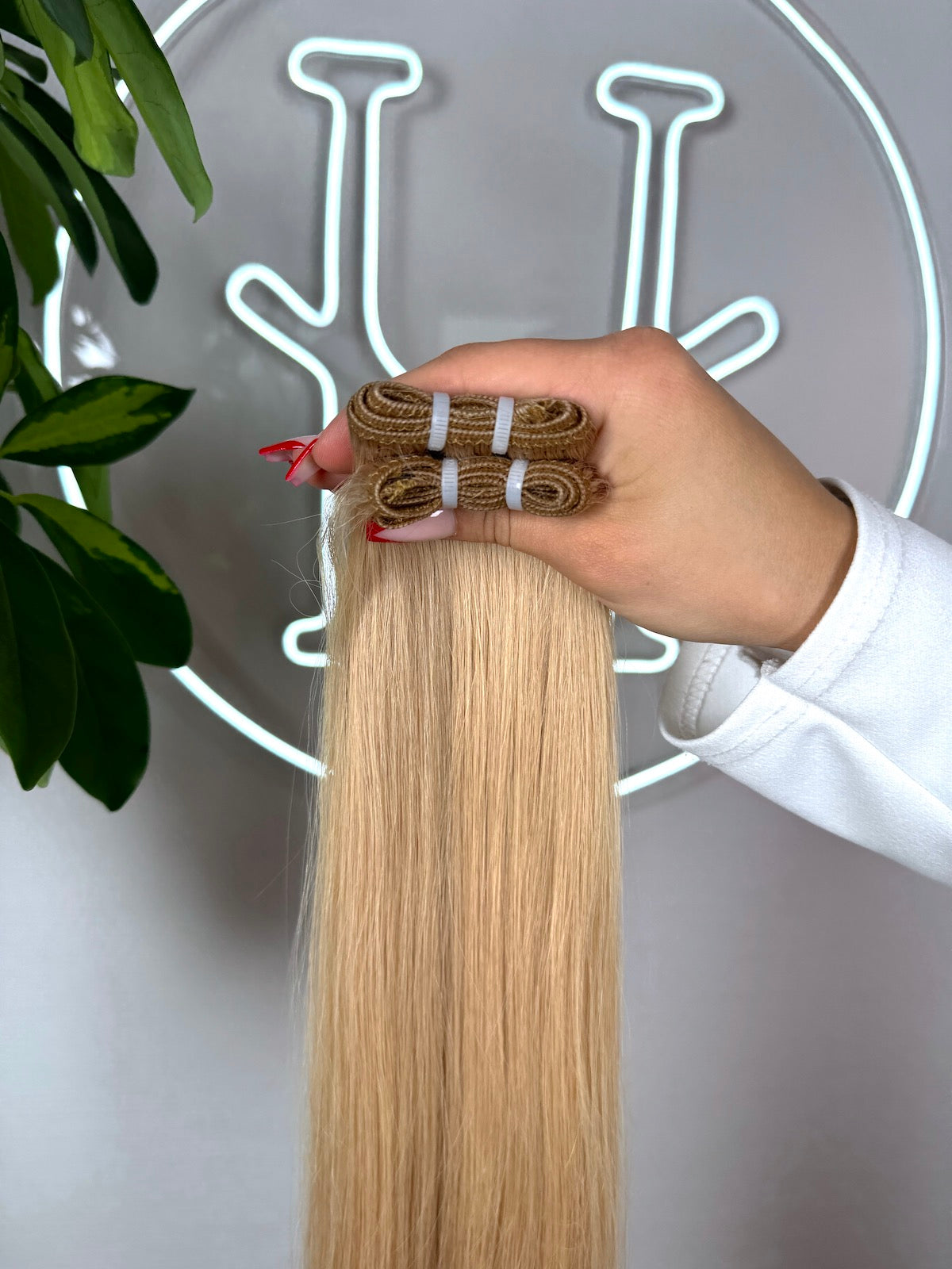 #24A SANDBLONDE US WELLIGE TRESSEN CLASSIC ECHTHAAR  65CM ♡