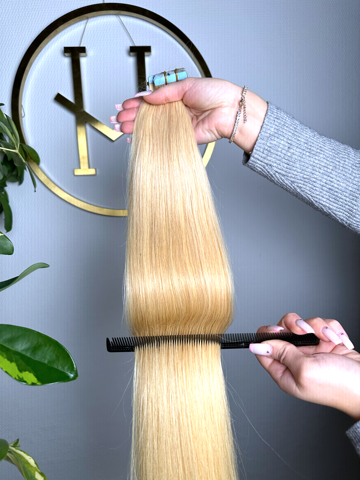 #27 GOLDBLONDE US WELLIGE TAPE EXTENSIONS 55CM ♡