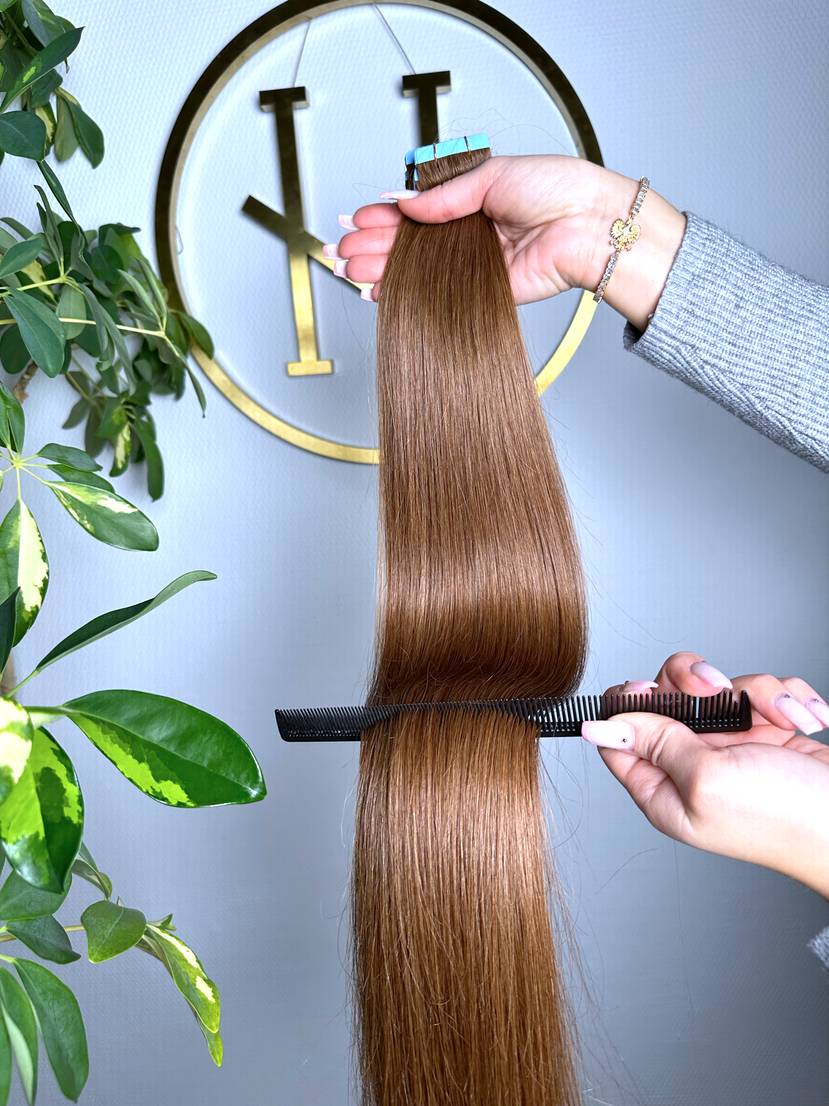 #6A REHBRAUNE US WELLIGE TAPE EXTENSIONS 45CM♡