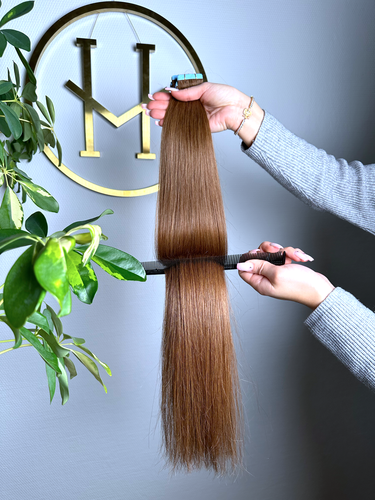 #6A REHBRAUNE US WELLIGE TAPE EXTENSIONS 45CM♡