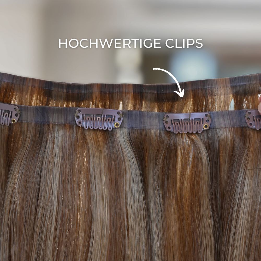 #EBONY - INVISIBLE CLIP EXTENSIONS - TIEFSCHWARZ ♡
