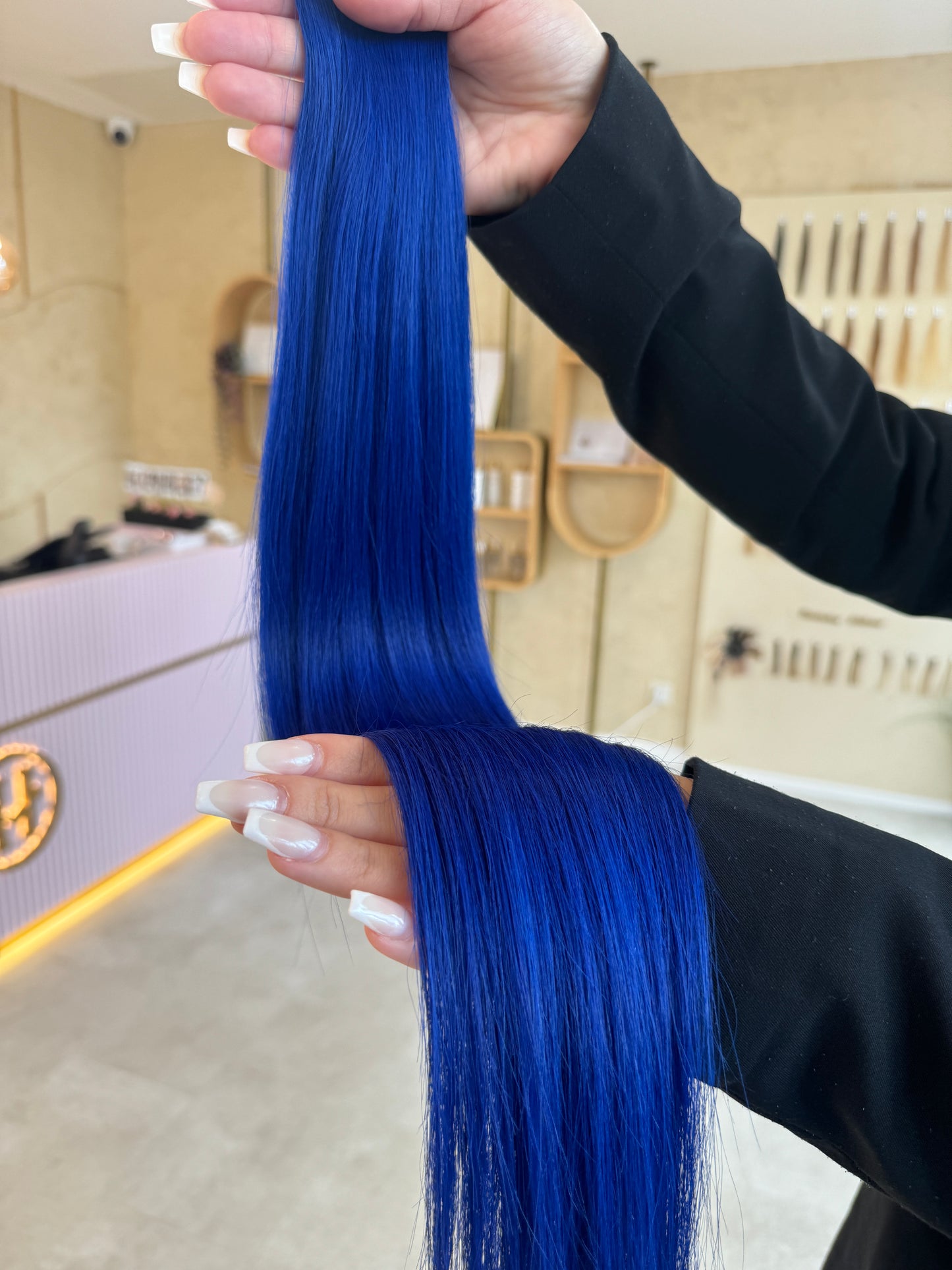 #BLUE STANDARD RUSSISCHE TAPE EXTENSIONS GLATT ♡
