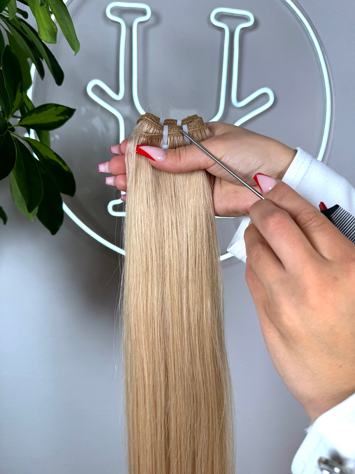 #24A SANDBLONDE US WELLIGE TRESSEN CLASSIC ECHTHAAR  65CM ♡