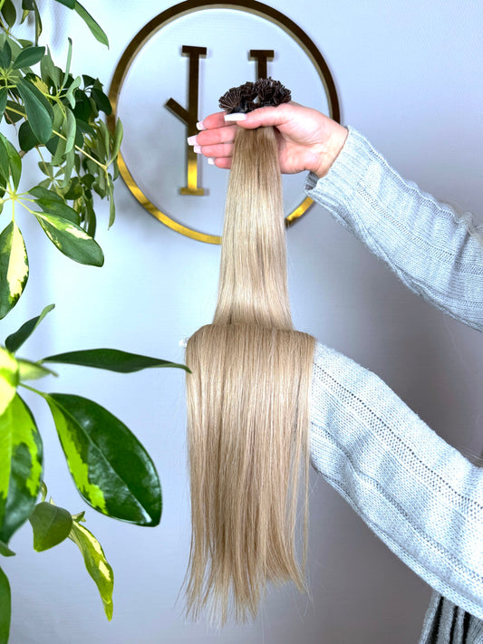 #5T18A US WELLIGE KERATIN BONDINGS KÜHLES BLOND OMBRÉ 65CM ♡
