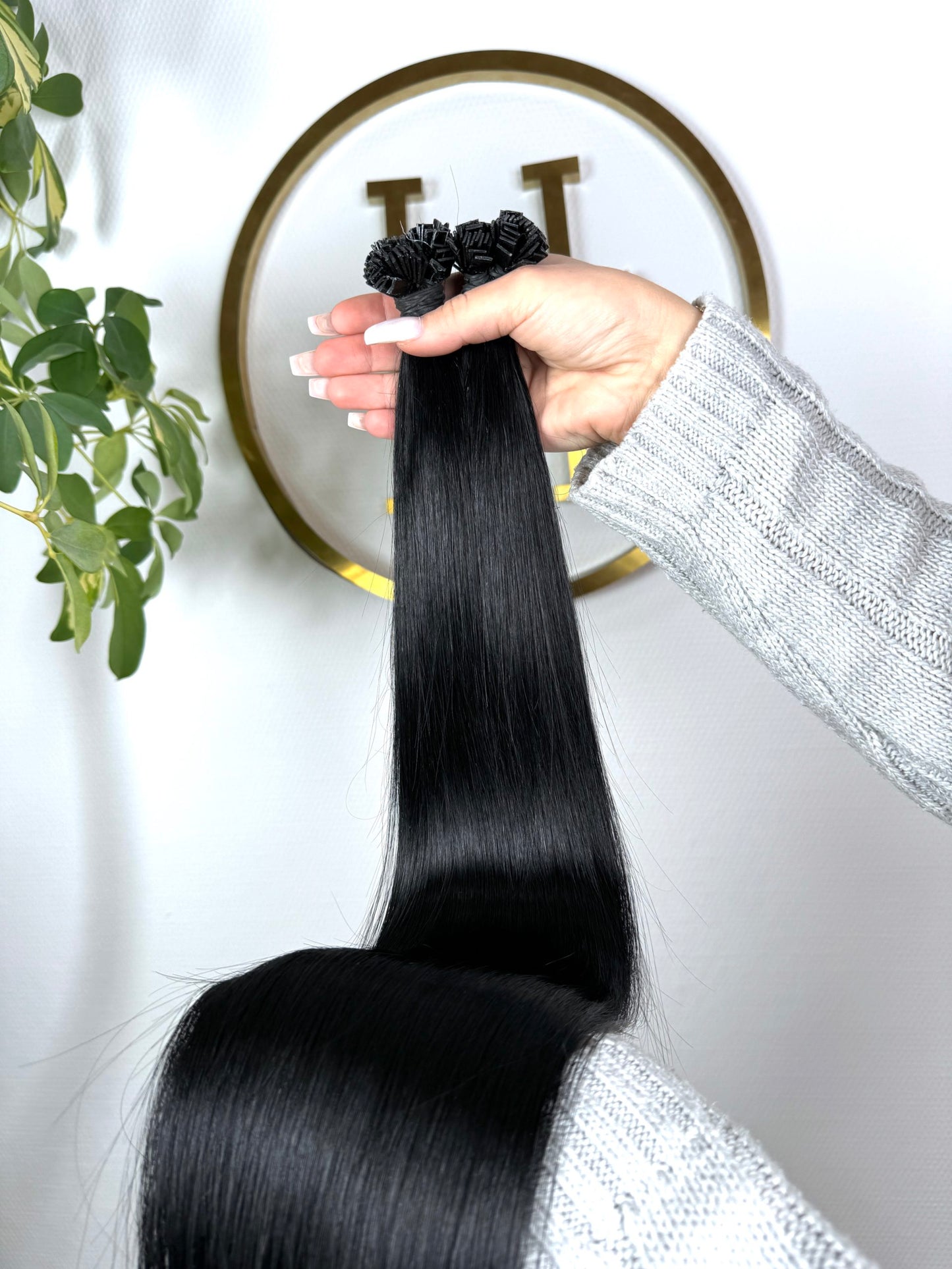 #1A KERATIN BONDINGS SCHWARZE 65CM ♡