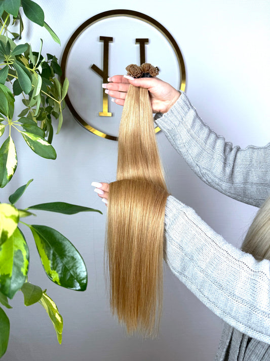 #14A DUNKELBLOND US WELLIGE KERATIN BONDINGS DUNKELBLOND 65CM ♡
