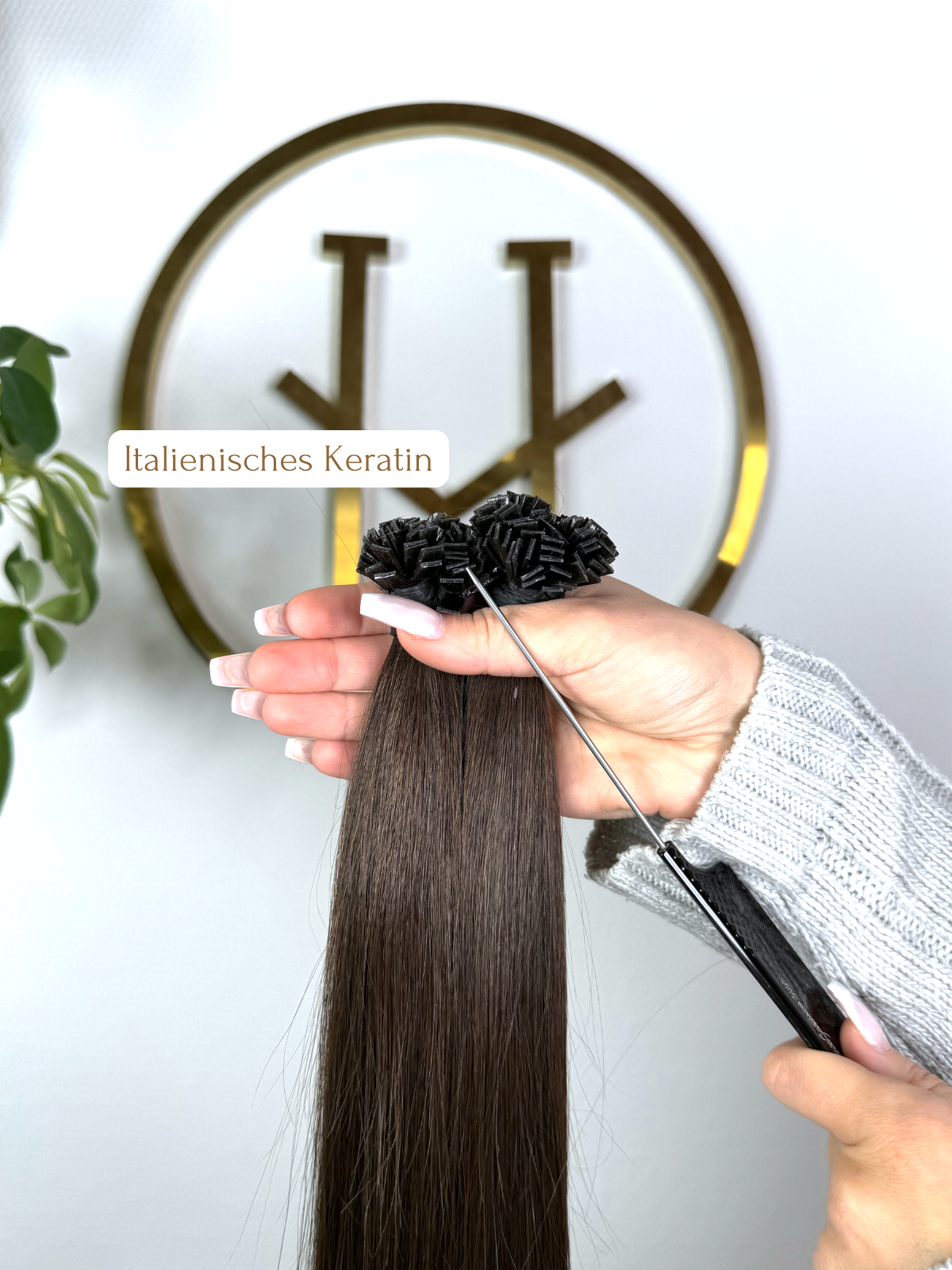 #2A KERATIN BONDINGS ASCHBRAUN 65CM ♡