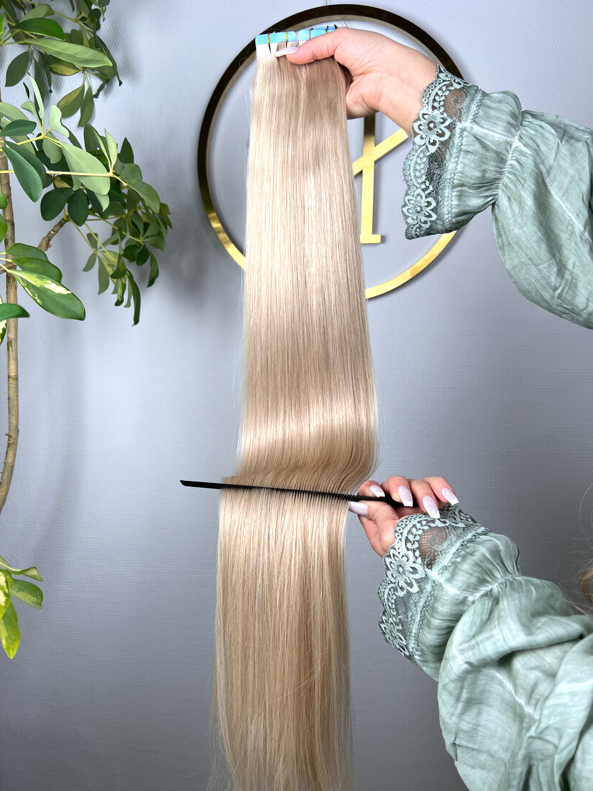 #SILVER  US WELLIGE TAPE 85CM ♡