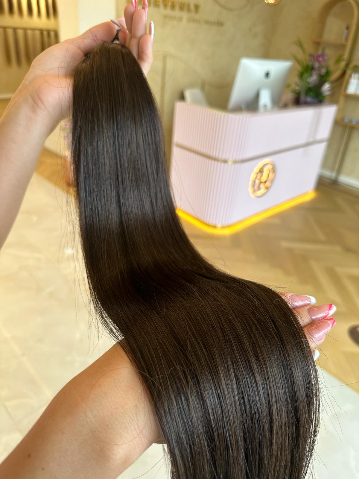 #RAW MINI TAPE EXTENSIONS RU GLATT - SCHWARZBRAUN ♡