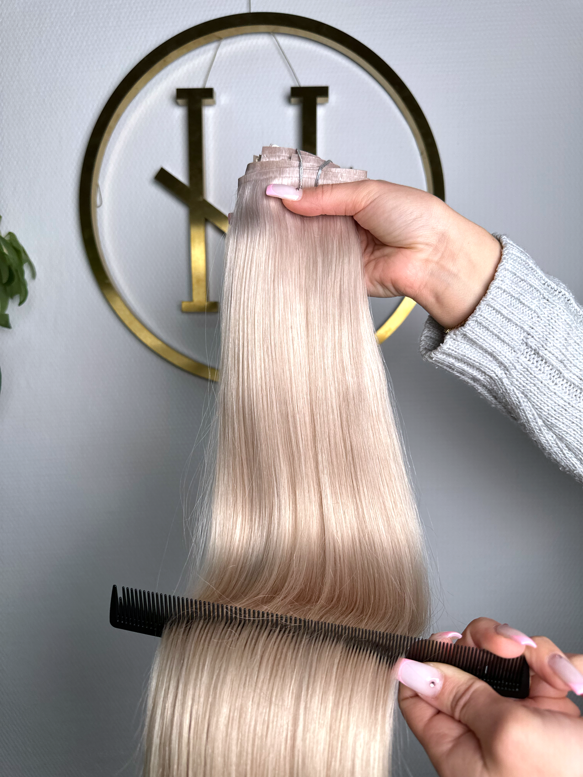 #SHINY - INVISIBLE CLIP EXTENSIONS 225G - LICHTBLOND ASCH ♡
