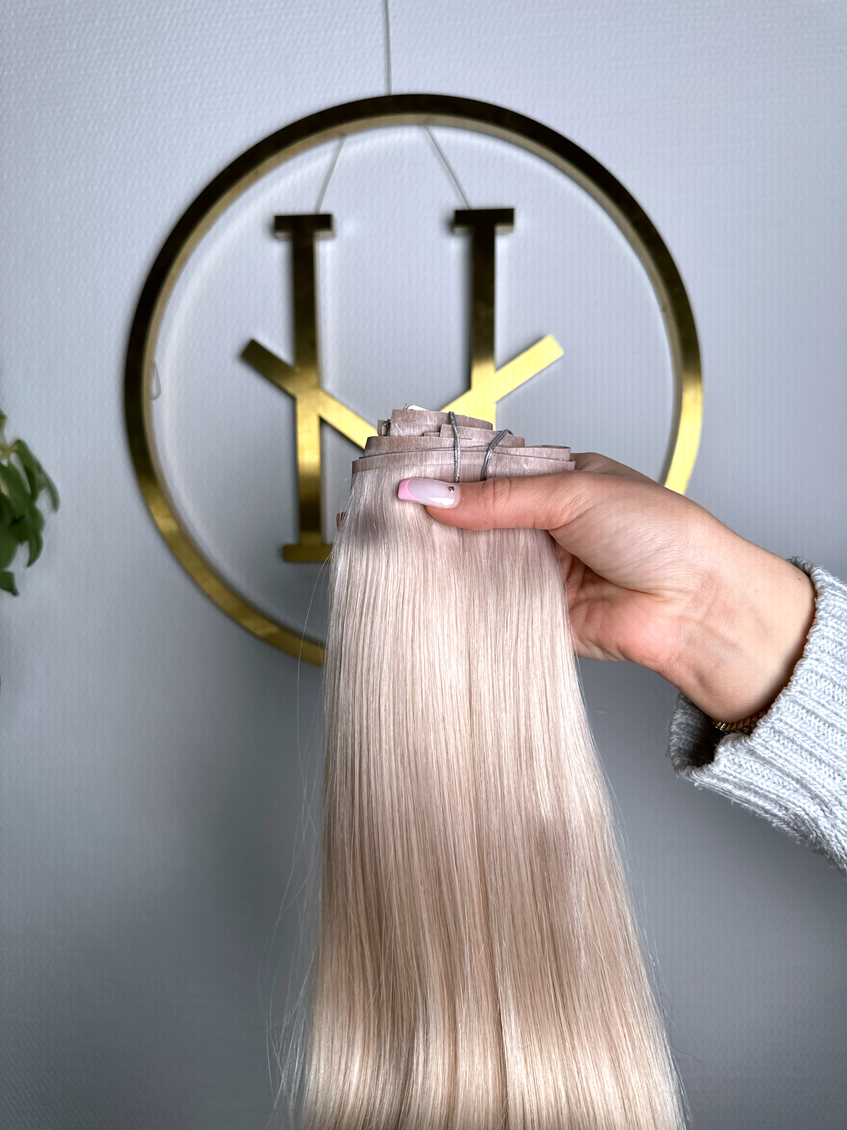 #SHINY - INVISIBLE CLIP EXTENSIONS 225G - LICHTBLOND ASCH ♡