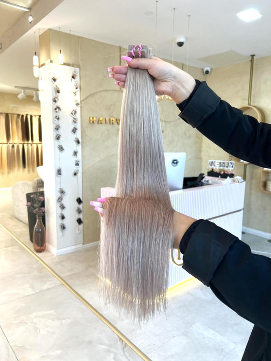 #TAUPE STANDARD RUSSISCHE TAPE EXTENSIONS GLATT ♡