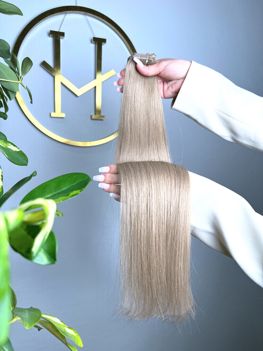 TRESSEN #TAUPE MITTELBLOND ASCH RU GLATT CLASSIC WEFT ♡